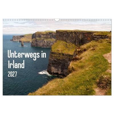 Unterwegs in Irland (Wandkalender 2027 DIN A3 quer), CALVENDO Monatskalender