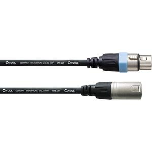 Cordial XLR-Kabel CCM 1 FM, 1 m, XLR-Stecker auf XLR-Buchse, schwarz