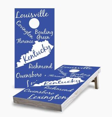 Skip's Garage Kentucky State Pride Cornhole Boards