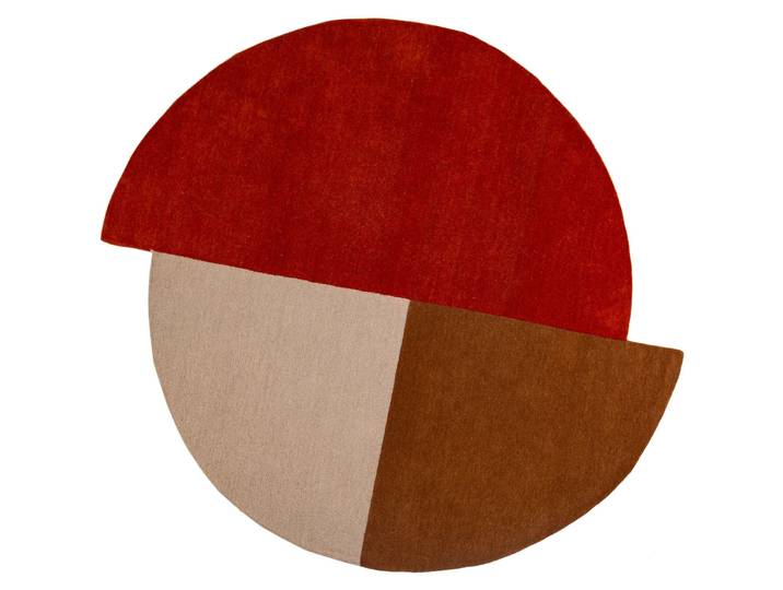 Teppich Wirna natur Symmetrie Wolle 150 x 150 cm - Teppich