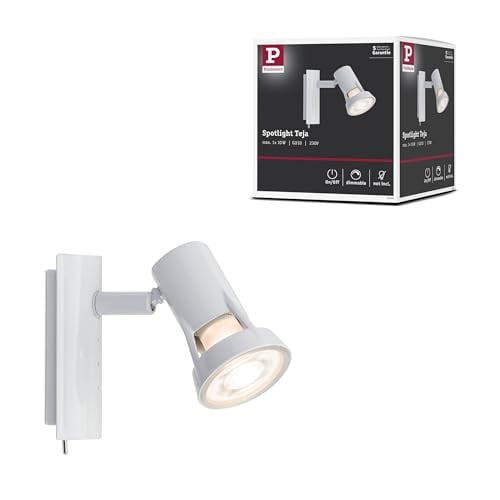 Paulmann Teja Wandlamp Wit Aluminium GU10