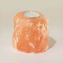 Quality Natural Salt Candle Holder