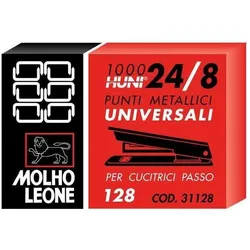Molho Leone, Büroklammer, Cf10x1000 Points 128 (24/8) (10000x)