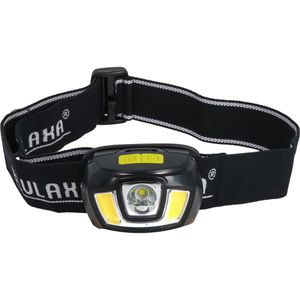Blulaxa Stirnlampe 3 Watt LED, mit Batterie, 250 Lumen, mit Rotlicht, wasserfest