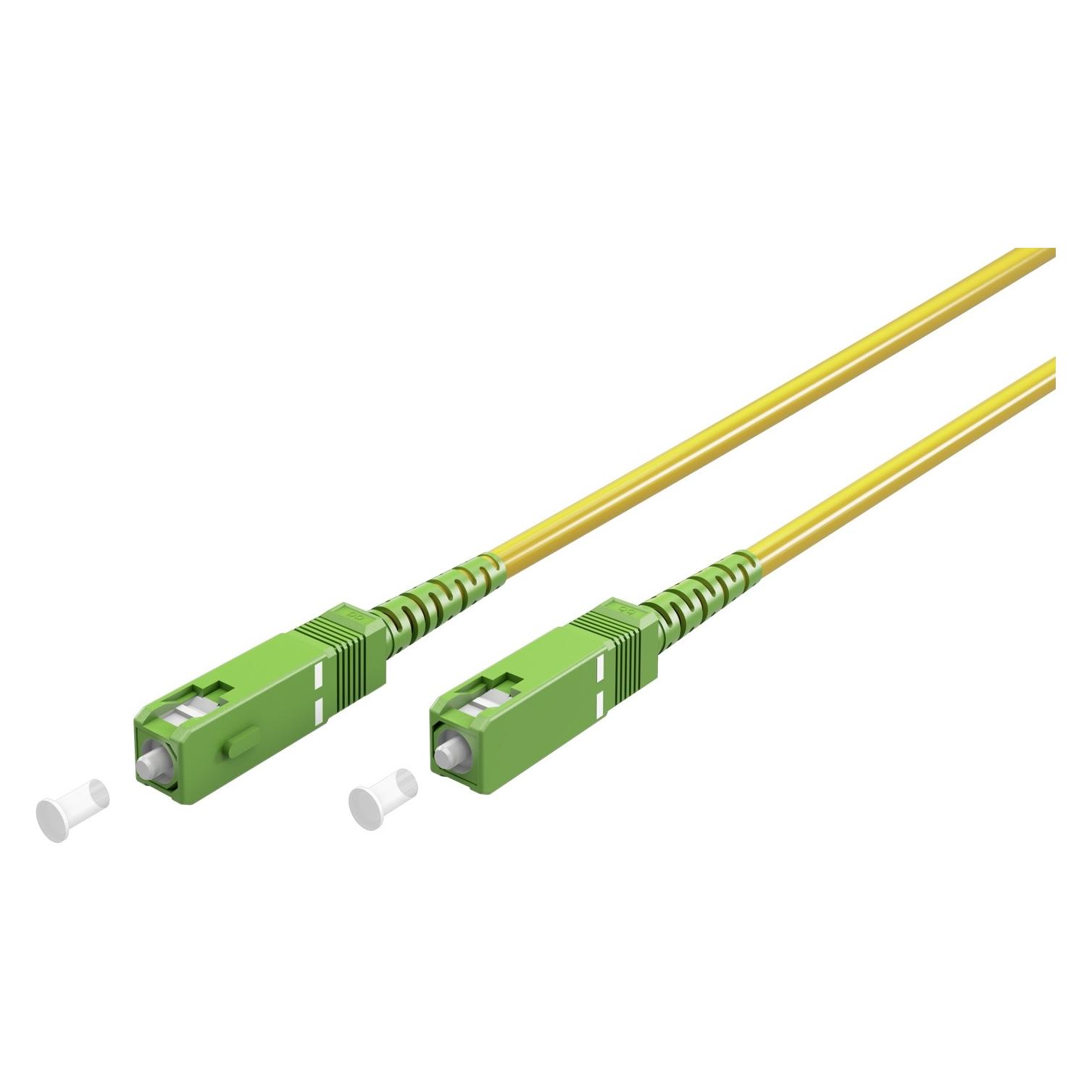 Goobay Glasfaserkabel FTTH, Singlemode OS2 Yellow, Gelb Simplex, 20 m (20 m) (59644)