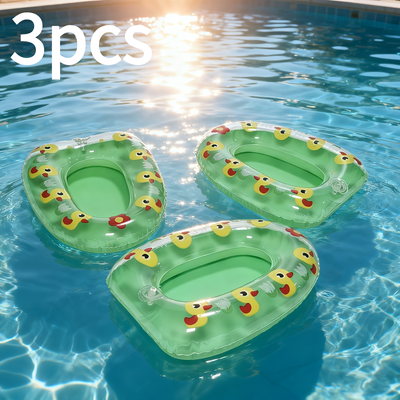 The Handy Homestead Duck Pattern Inflatable Pet Boat Set Aquarium Pet Toys Turtle Tank Decor Floating Water Toys green
