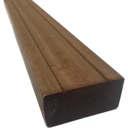 Fiberdeck Unterkonstruktion Bangkirai 42x65mm V-Nuten P500 Premium FCQ KD18% +/-2%, 305 cm