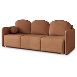 BETTSOFA SUVI III NV Orange Geflochtener Stoff mit Schlaffunktion