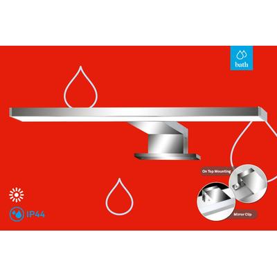 BRILONER LEUCHTEN LED Spiegelleuchte "DUN", silber, Leuchten