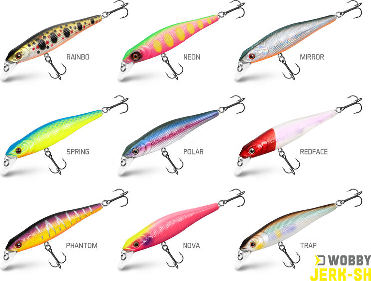 Poisson-nageur Delphin WOBBY JERK-SH 6,5g/8cm/Susp./SPRING 6,5g/8cm/Susp./SPRING