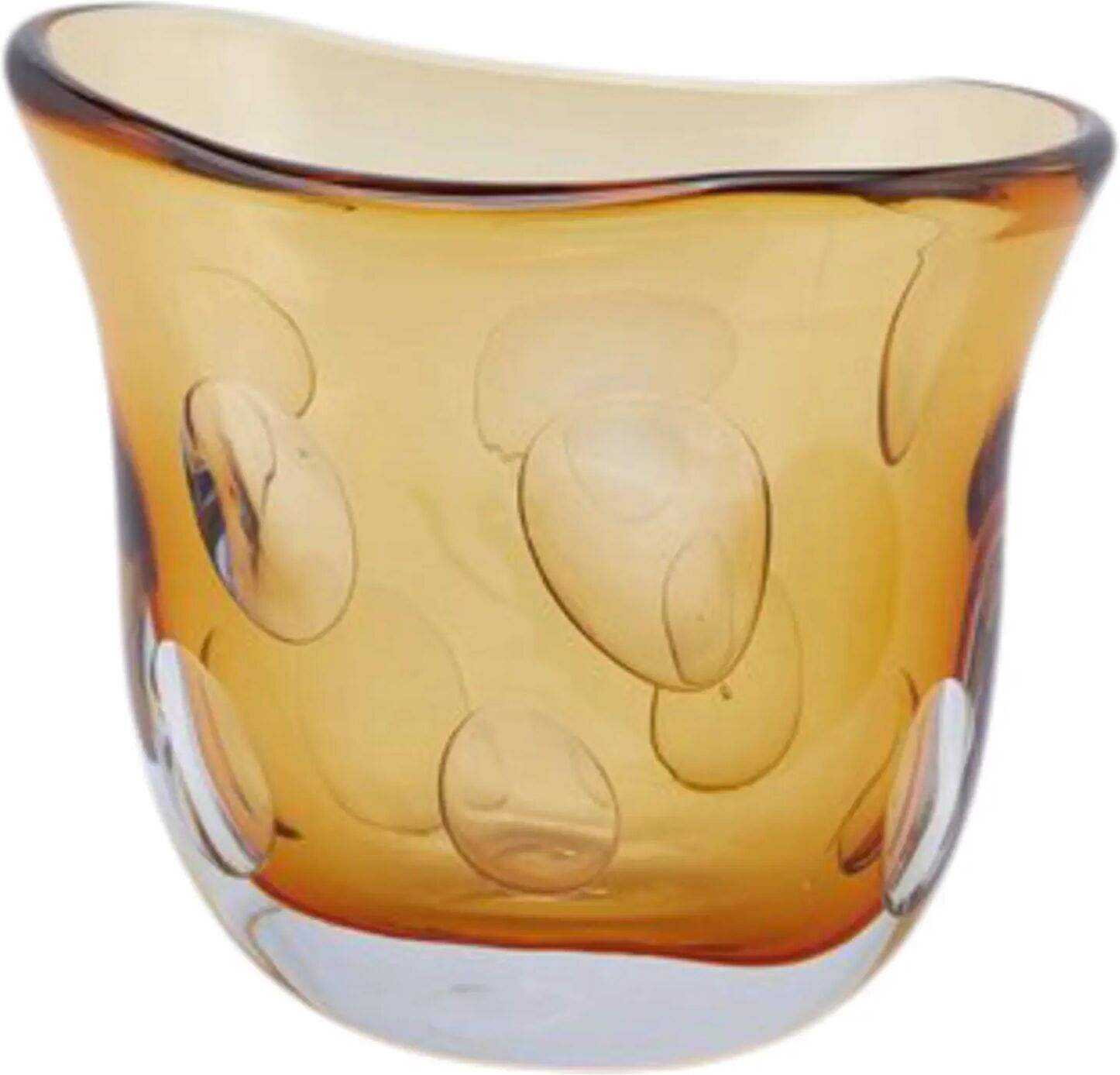 Edg Fluxus Glas Amber H: 23 cm  Amber