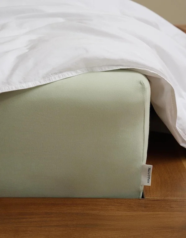 Marc O'Polo Premium Organic Jersey hoeslaken Calm sage voor volwassenen