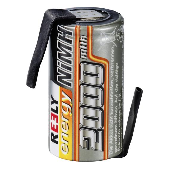 Reely Modellbau-Akku-Einzelzelle NiMH 1.2 V 2000 mAh mit Lötfahne (2000 mAh, 1.20 V) (RE-7851720)