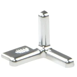 Schlüter Systems INDEC-ACG Außenecke Imitat Metall-Druckguss ACG - Aluminium chrom glänzend eloxiert Höhe: 8 mm