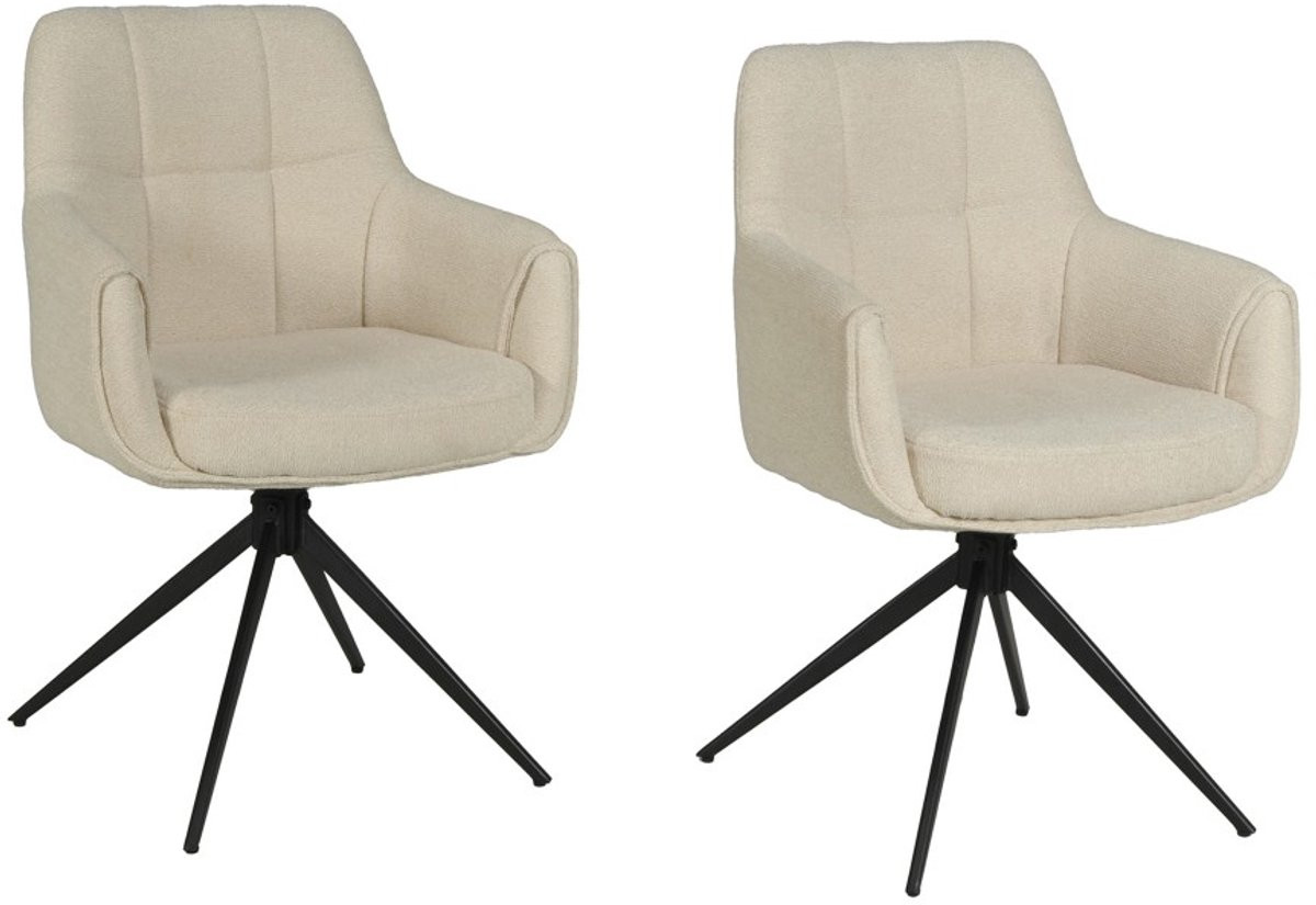 Set van 2 Weber Industries LINEA draaistoelen - Beige