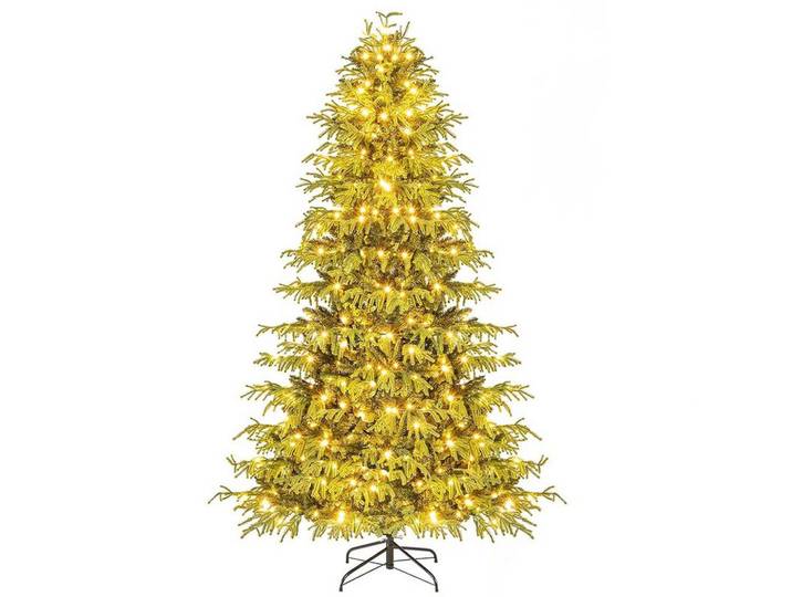 WEIHNACHTSBAUM mit 370 warmweißen LEDs 210cm Grün