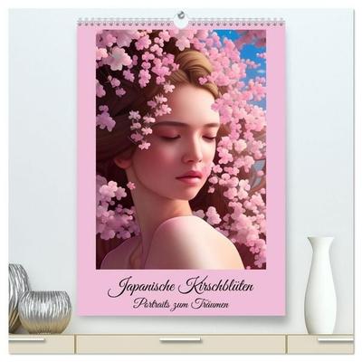 Japanische Kirschblüten - Portraits zum Träumen (hochwertiger Premium Wandkalender 2027 DIN A2 hoch), Kunstdruck in Hochglanz