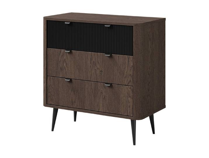 ROYAL24_MARKT Kommode Marly Kommode 90 cm mit 3 Schubladen – Baltic Storm