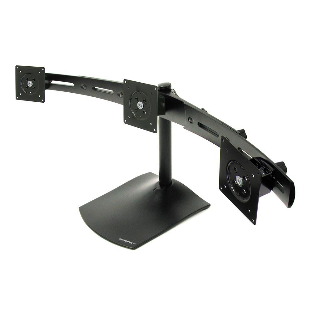 Ergotron DS100 Dreifach-Monitor Tischstandfuß für drei Monitore horizontal bis 53 cm 21 Zoll schwarz 33-323-200
