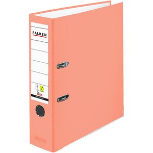 Falken Ordner 23001064, PP, A4, 8cm, Kunststoffordner, lachs