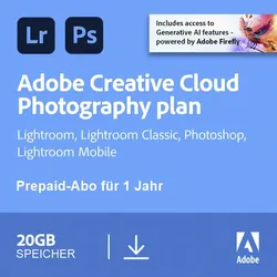 Adobe Creative Cloud Photography Plan 20 GB