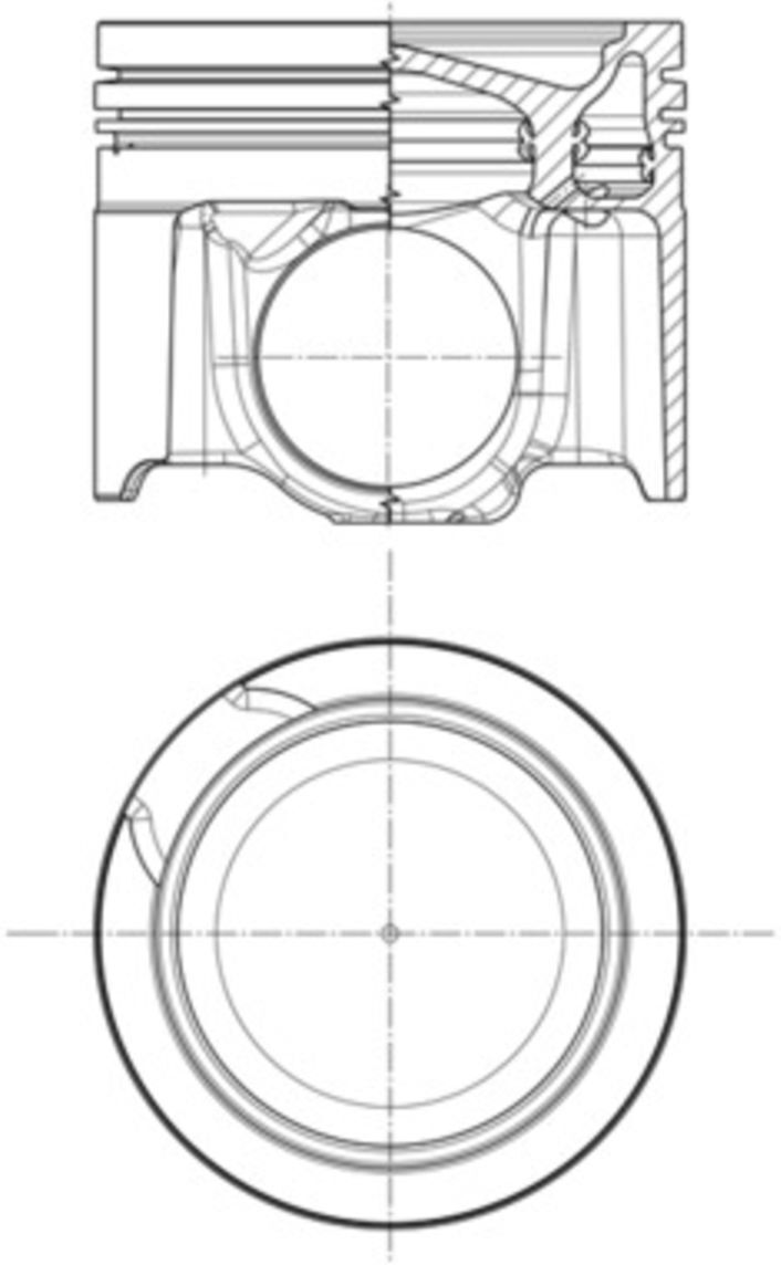 Kolben MAHLE 001 PI 00197 000