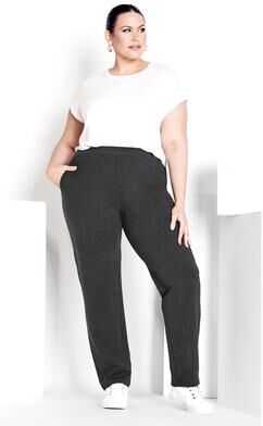 Plus Size Women's Active Pant by Avenue in Dark Charcoal (Size 14/16)