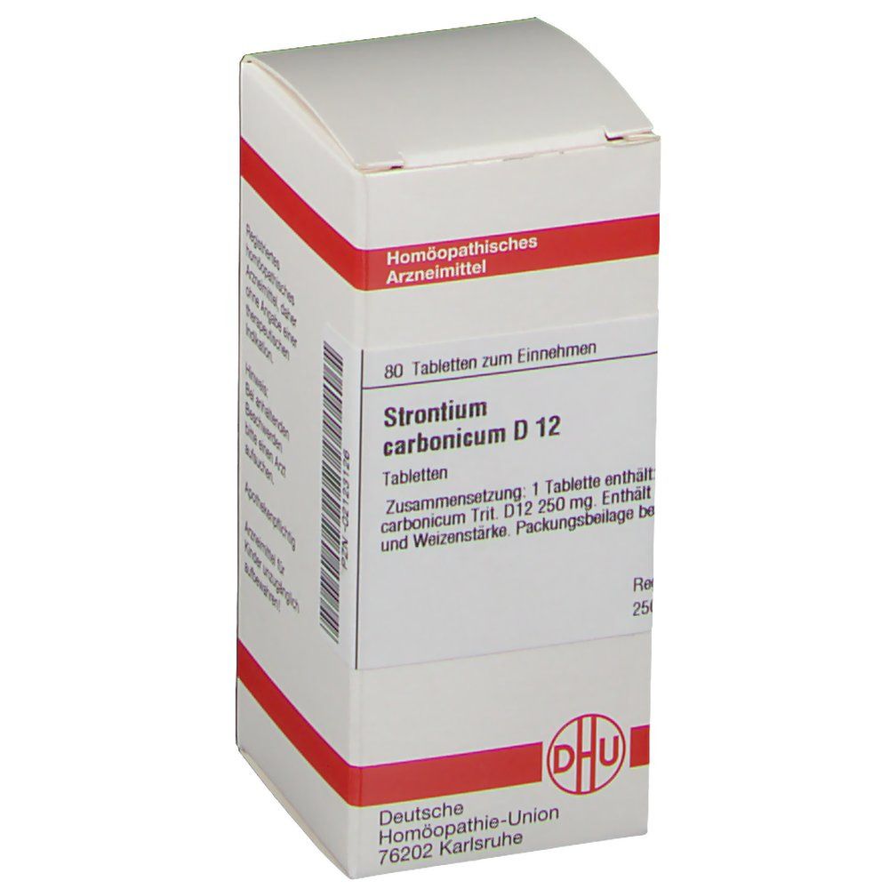 Strontium Carbonicum D 12 Tabletten 80 St
