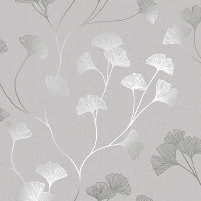 Holden Glistening Ginkgo Leaf Non-Pasted Wallpaper– 396in x 20.8in