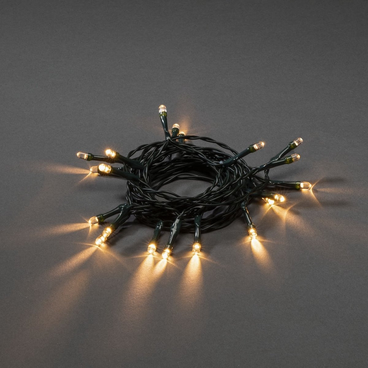 Konstsmide Lichtketting met 20 Warmwitte LED-lampjes op batterijen voor binnen