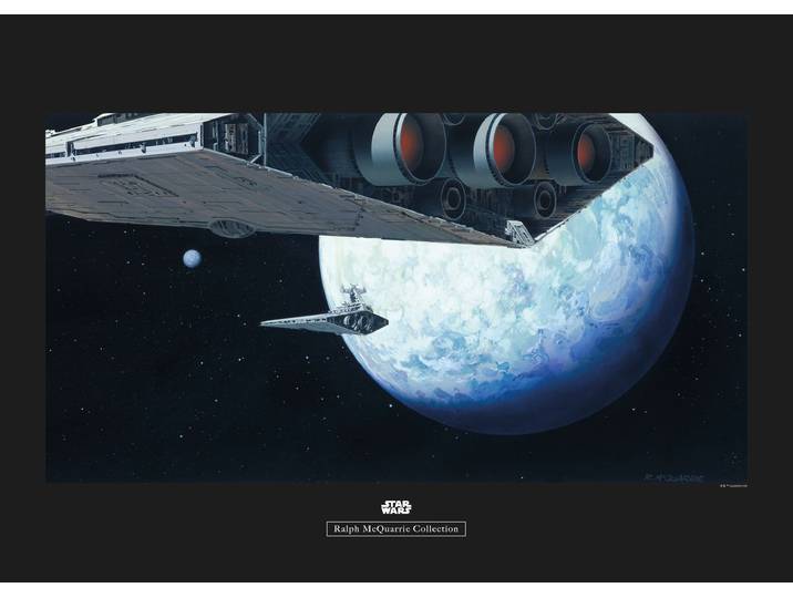 Bild KOMAR Star Wars Classic RMQ Hoth Orbit , bunt (farbe bild(er): bunt), B:70cm H:50cm, Holz, Papier, Bilder, Bild, Wandbild zur Dekoration im Kinderzimmer - ohne Rahmen