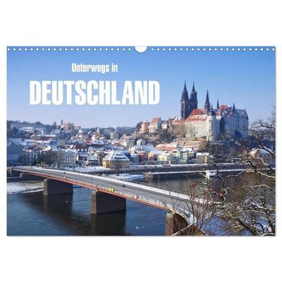 Unterwegs in Deutschland (Wandkalender 2027 DIN A3 quer), CALVENDO Monatskalender