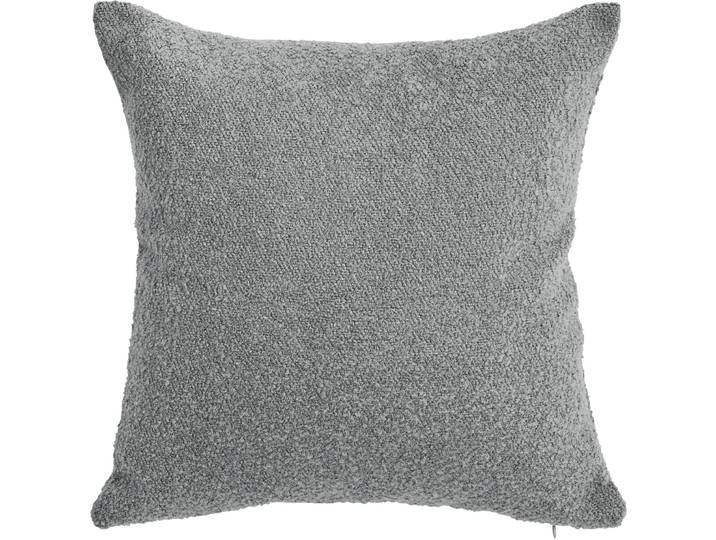 Kissenhülle DONE. Touch , silber (silberfarben), B:45cm L:45cm, Polyester, Obermaterial: 57% Polyacryl, 43% Polyester, Kissenbezüge, Kissenhülle, Einfarbige Kissenhülle aus weichem Bouclé-Stoff