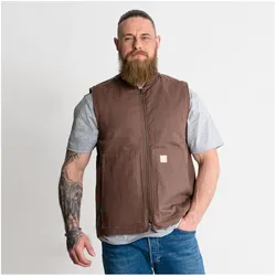 Stier,  Heavy Work Vest Padded bci cotton M Signature Brown (M)