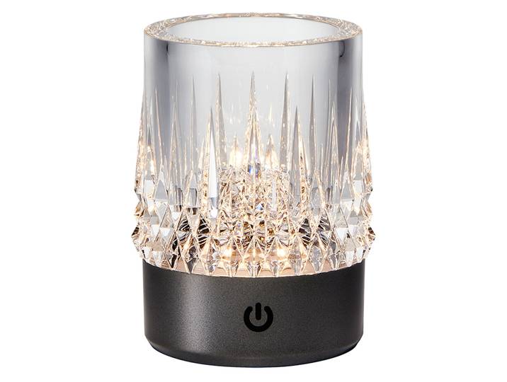 Lampe LED rechargeable LAX et verre - IP44