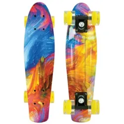 Schildkröt Retro Skateboard Free Spirit 22 Hurricane Art