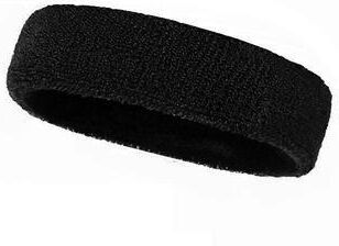 Market Central Moisture Wicking Sports Sweatband Headband For Running Cycling Yoga black