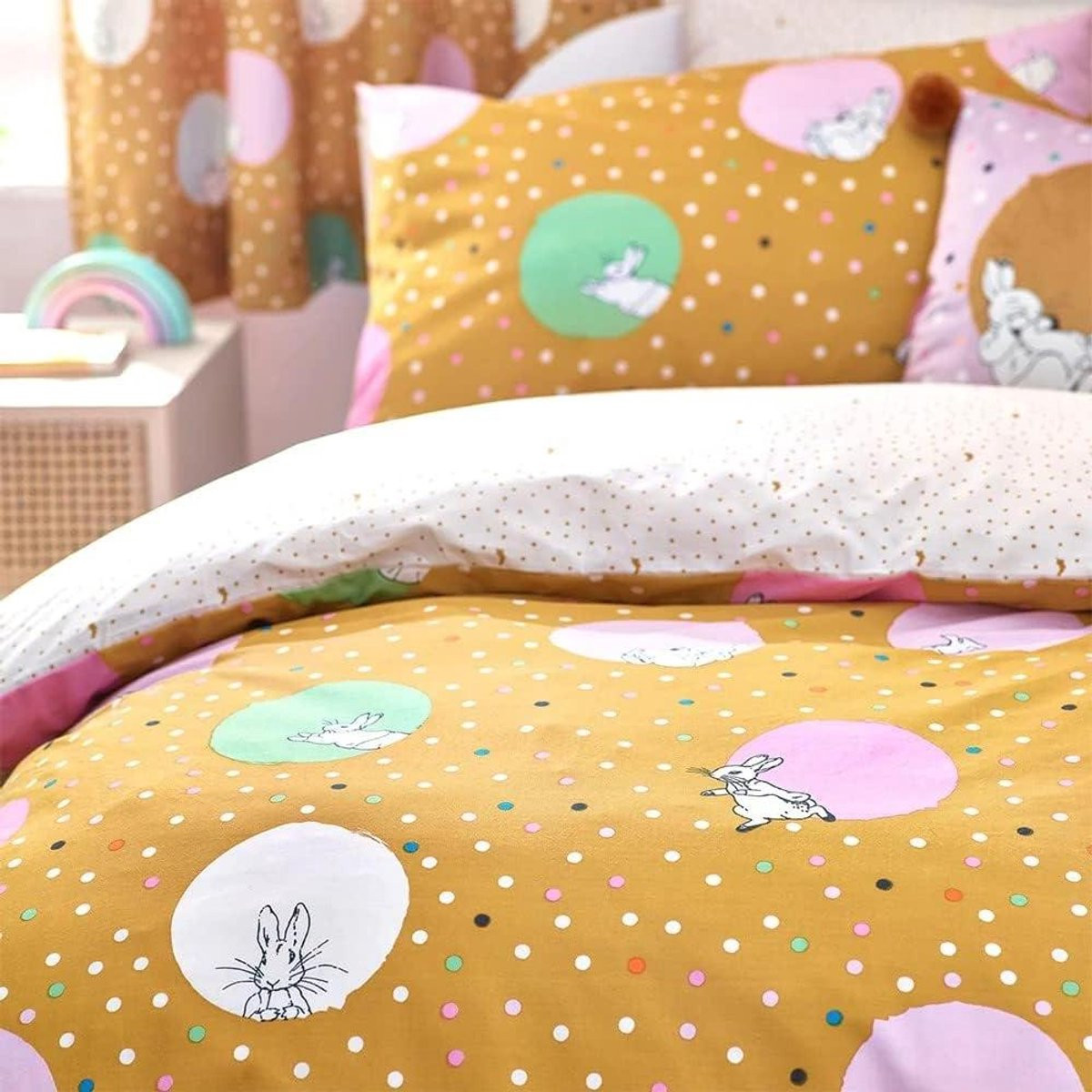 Peter Rabbit Beddengoed Set - Dubbel - Oker
