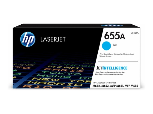 HP 655A - Cyan - original - LaserJet - Tonerpatrone (CF451A) (CF451A)