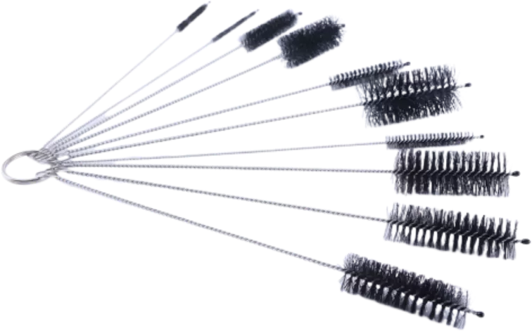 INF Edelstahl-Reinigungsbürsten aus Nylon, 10 Stück
