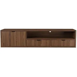 HÄNGELOWBOARD Evron mit 2 Schubladen und 1 Tür, 150 cm, Walnuss