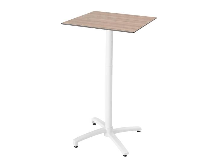 Garten-Hochtisch aus HPL und Aluminium 60x60x108 cm