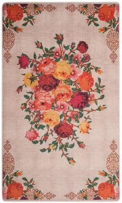 SAFAVIEH Daytona Machine Washable Slip Resistant Rosann Graphic Floral Rug