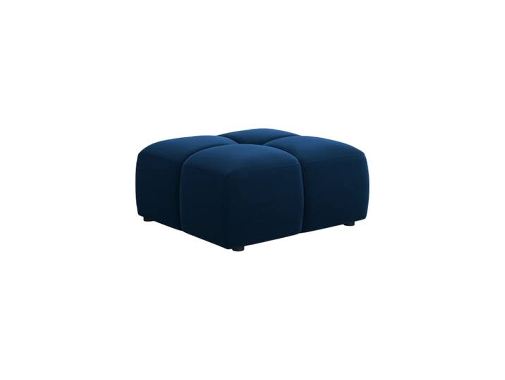 Design Sitzpouf Adams Samt Königsblau 64 x 64 cm chosen by Bloomingloft