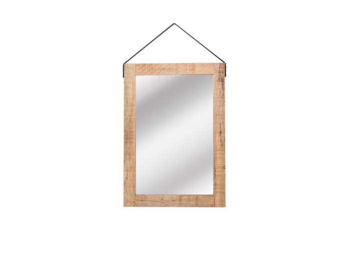 LABEL51 Spiegel Spiegel - Naturel - Mangohout - 60x85 cm
