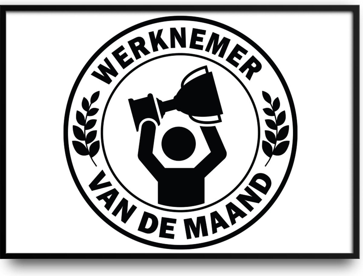 Werknemer van de maand Fotolijst met glas B: 30 cm, H: 40 cm