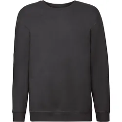 KIDS PREMIUM SET-IN SWEAT  | Kinder Sweatshirt Set-In – Jungen & Mädchen, weicher Baumwollmix, Single-Jersey Nackenband, Rippbündchen, schwarz, 104
