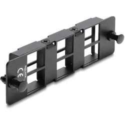 DELOCK Adapter Panel für Keystone Module 6 Port schwarz