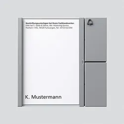 Siedle Tasten-Modul si/met TM 612-1 SM