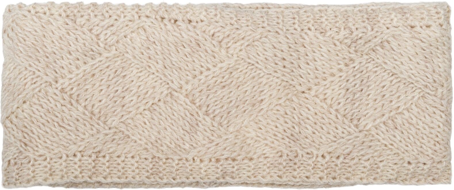 Stirnband STYLEBREAKER "Strick Stirnband mit Rauten Muster", Damen, beige, 100% Polyacryl PAN., Modisch, Mützen Stirnband